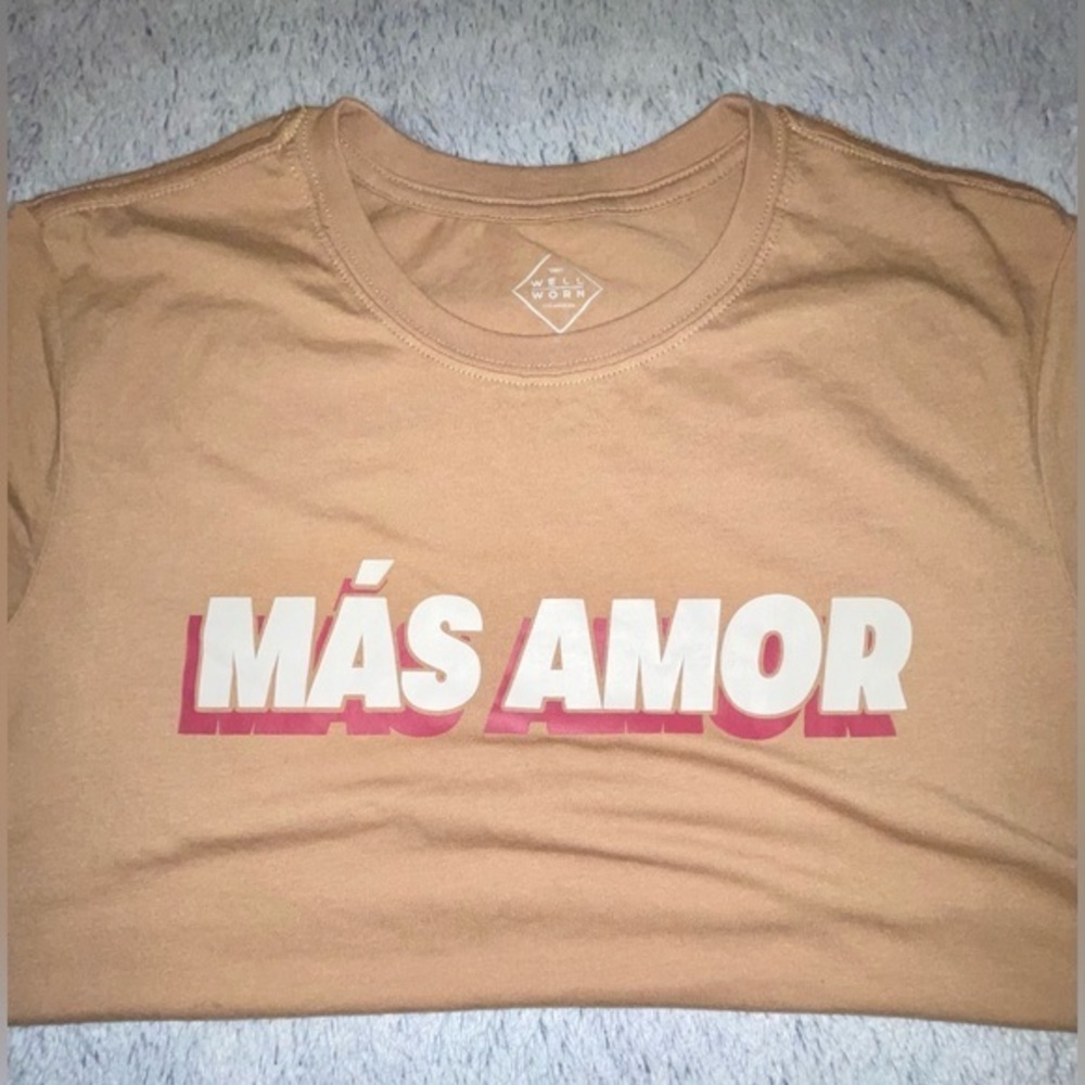 NWOT Mas Amor Tan short sleeved T-shirt size XXL